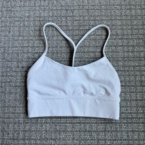 Lululemon Flow Y Longline Bra *Nulu WHT 4